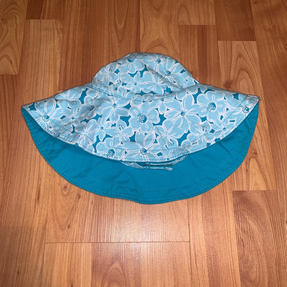 Children’s Place Girls Blue Floral Floppy Hat